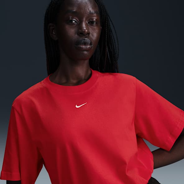 Womens Red Tops T Shirts. Nike